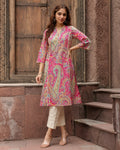 Pink Lace Designer Kurta